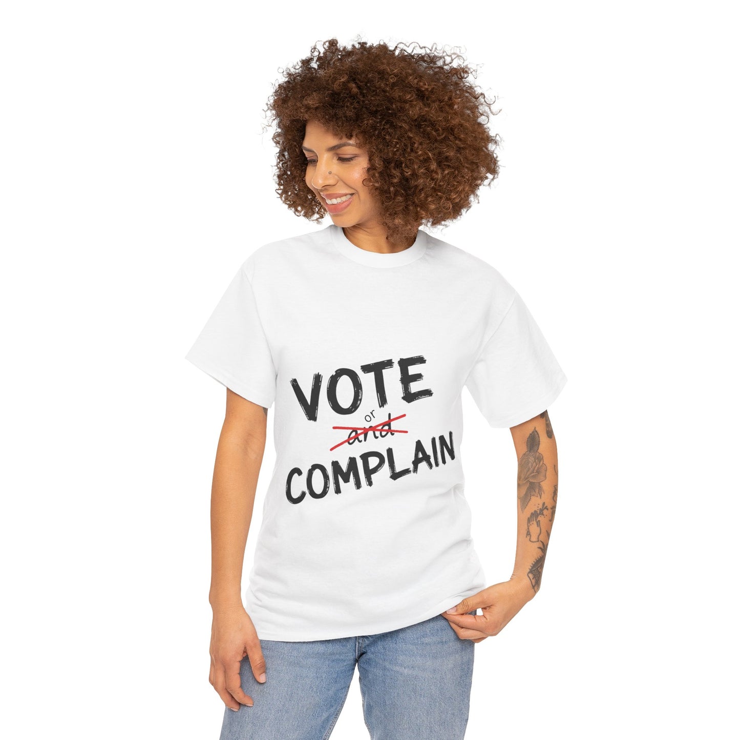 Vote or Complain Shirt – Unisex Tee, V-Neck, Sweatshirt, or Hoodie | Political Graphic Tee | Civic Engagement Shirt