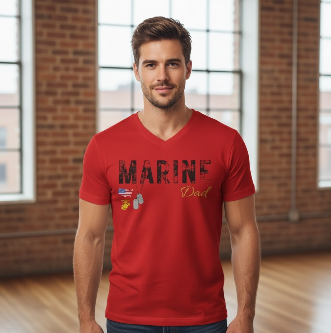 Personalized Marine Family Support Tee, Sweatshirt & Hoodie Collection | Custom Military Apparel for Marine Families