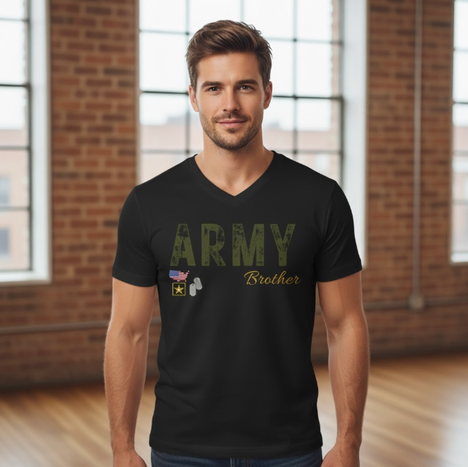 Personalized Army Family Support Tee, Sweatshirt & Hoodie Collection | Custom Military Apparel for Army Families