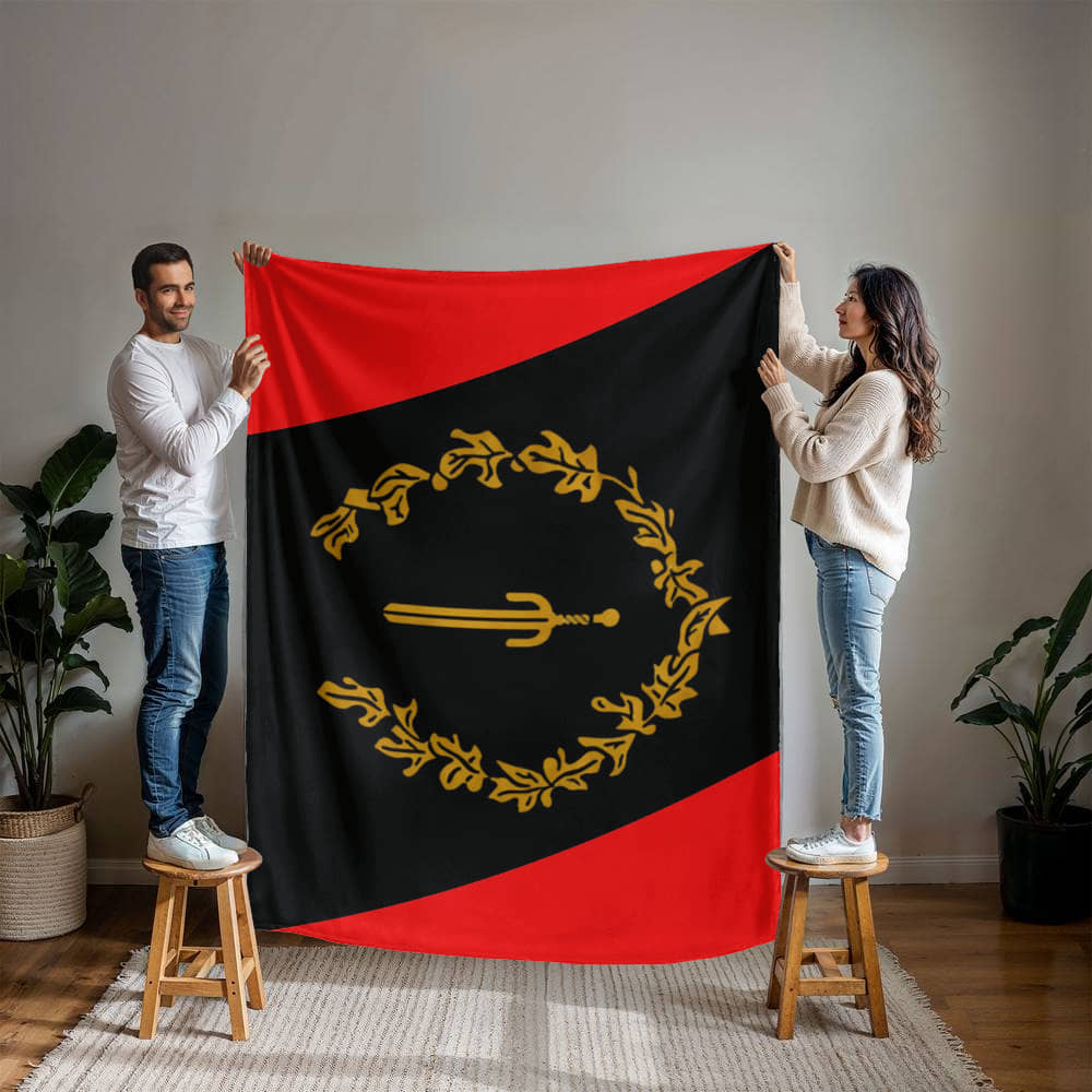 Black American Heritage Flag Mink Touch Fleece Blanket | Luxurious Mink Touch Throw | Cultural Pride Blanket | SOULAAN Collection