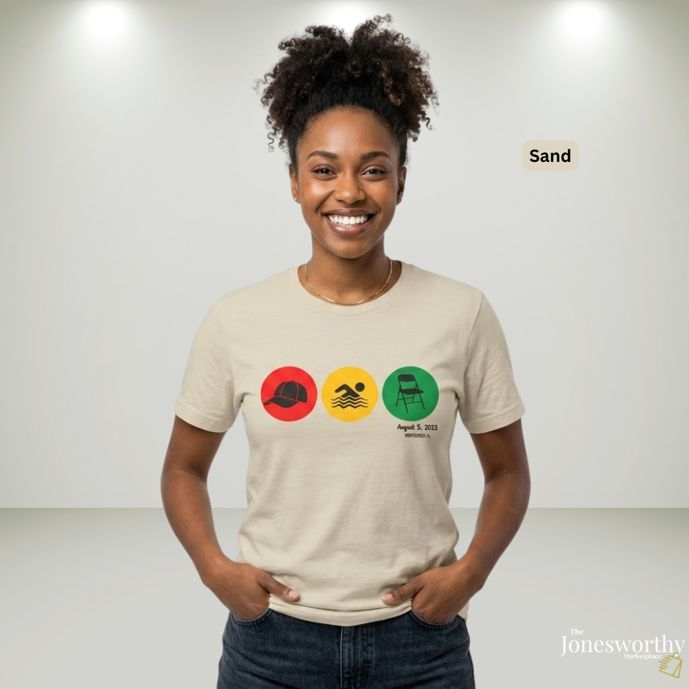 Montgomery Riverfront Brawl Icons Shirt | Hat Swimmer Chair Tee | Black Culture Unity Shirt | Unisex Dry-Blend Gildan 8000