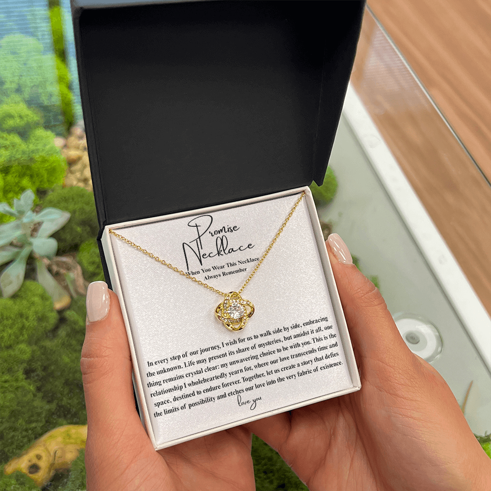 Ever After Glow Love Knot | Promise Necklace