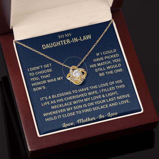 The Perfect Match Love Knot Necklace | Daughter-In-Law Edition