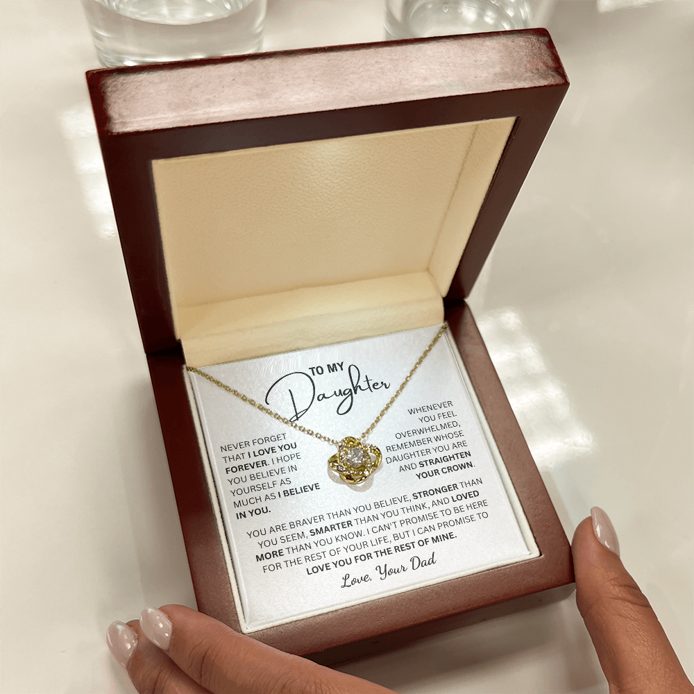 To My Daughter | From Dad Knot Necklace