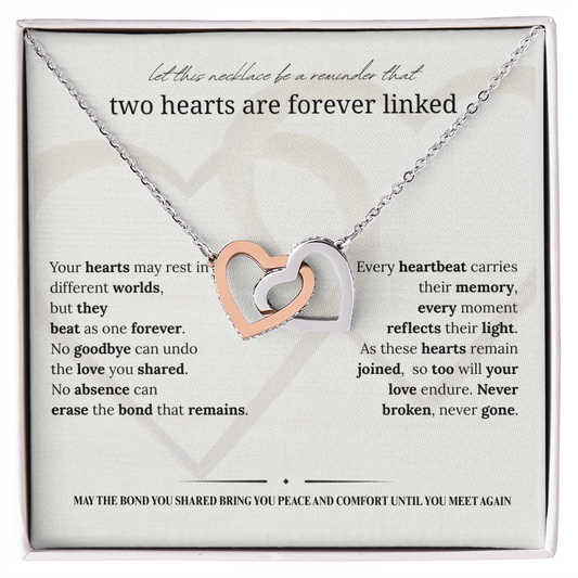 Sympathy Necklace | Memorial Jewelry for Widow & Women Grieving Loss of Loved Ones | Bereavement Gift |14K White or 18K Yellow Gold Finish