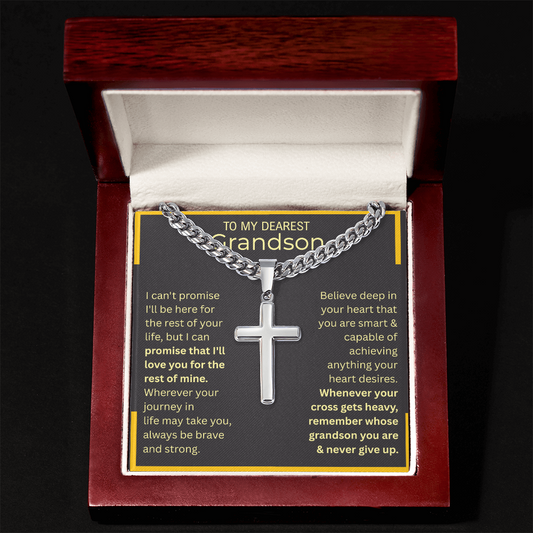 Capable Cross-Cuban Linked Chain | Grandson Edition