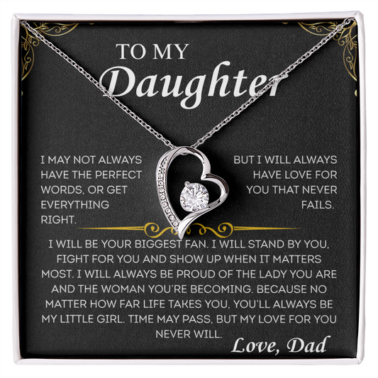 Always My Little Girl- Luxe Heart Necklace – From Dad, With Love