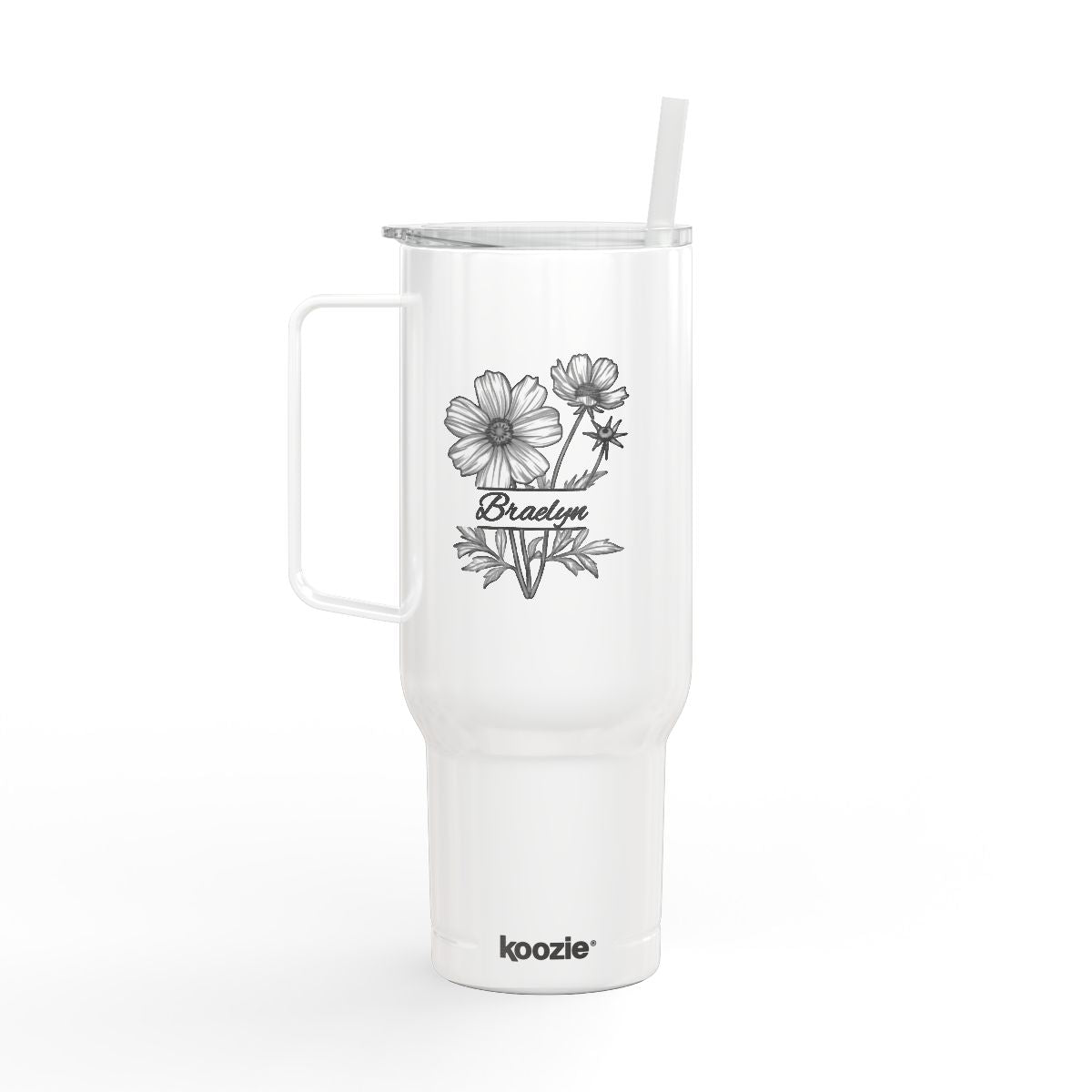 Bloom Boldly | Personalized Birth Flower Tumbler| 40oz