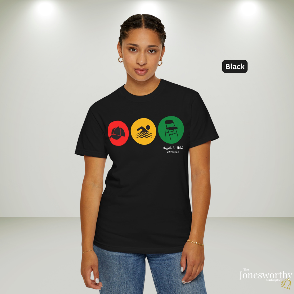 Montgomery Riverfront Brawl Icons Shirt | Hat Swimmer Chair Tee | Black Culture Unity Shirt | Unisex Dry-Blend Gildan 8000