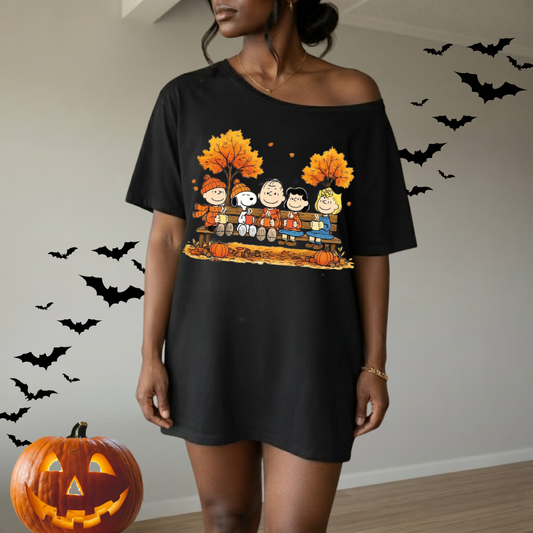 Classic Fall Friends Comfort Colors® 1717 Garment-Dyed T-Shirt | Vintage Autumn Graphic Tee