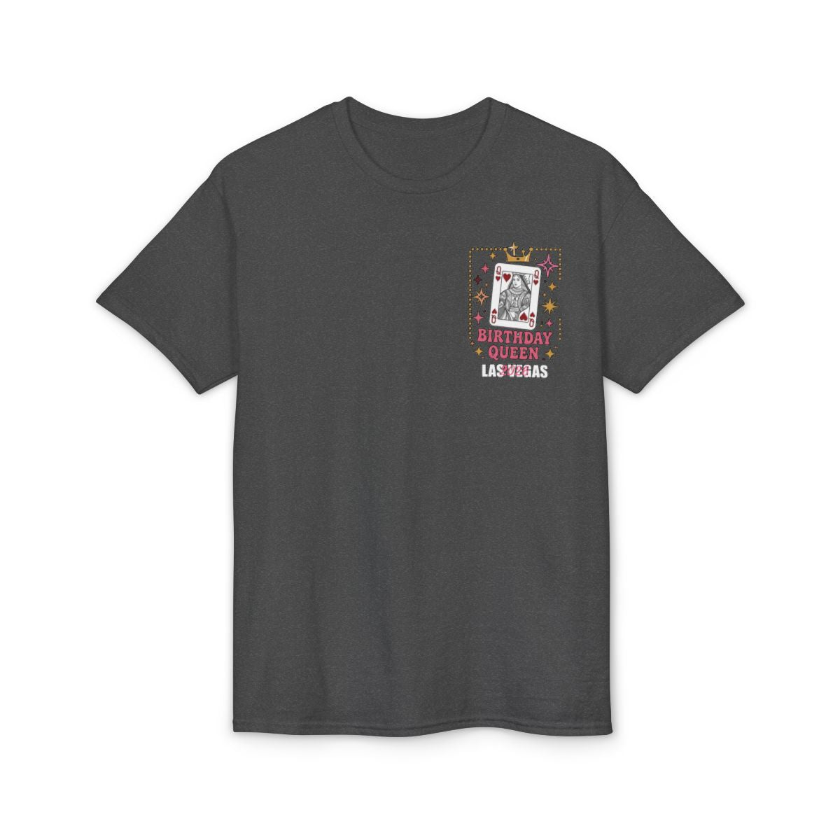 👑🎰♠️ Las Vegas Birthday Collection | Queen Birthday Trip Shirts | Personalized Year | Gildan® 8000 DryBlend® Unisex T-Shirt