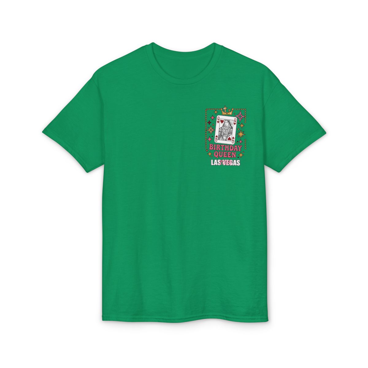 👑🎰♠️ Las Vegas Birthday Collection | Queen Birthday Trip Shirts | Personalized Year | Gildan® 8000 DryBlend® Unisex T-Shirt