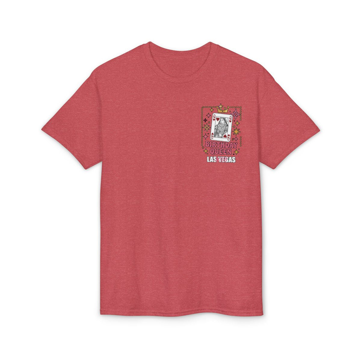 👑🎰♠️ Las Vegas Birthday Collection | Queen Birthday Trip Shirts | Personalized Year | Gildan® 8000 DryBlend® Unisex T-Shirt