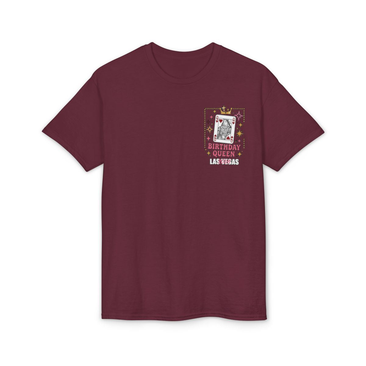 👑🎰♠️ Las Vegas Birthday Collection | Queen Birthday Trip Shirts | Personalized Year | Gildan® 8000 DryBlend® Unisex T-Shirt