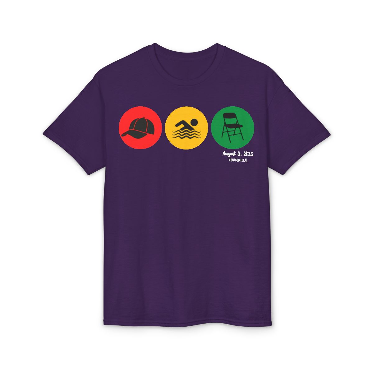 Montgomery Riverfront Brawl Icons Shirt | Hat Swimmer Chair Tee | Black Culture Unity Shirt | Unisex Dry-Blend Gildan 8000