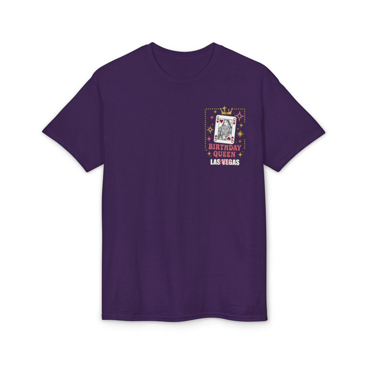 👑🎰♠️ Las Vegas Birthday Collection | Queen Birthday Trip Shirts | Personalized Year | Gildan® 8000 DryBlend® Unisex T-Shirt