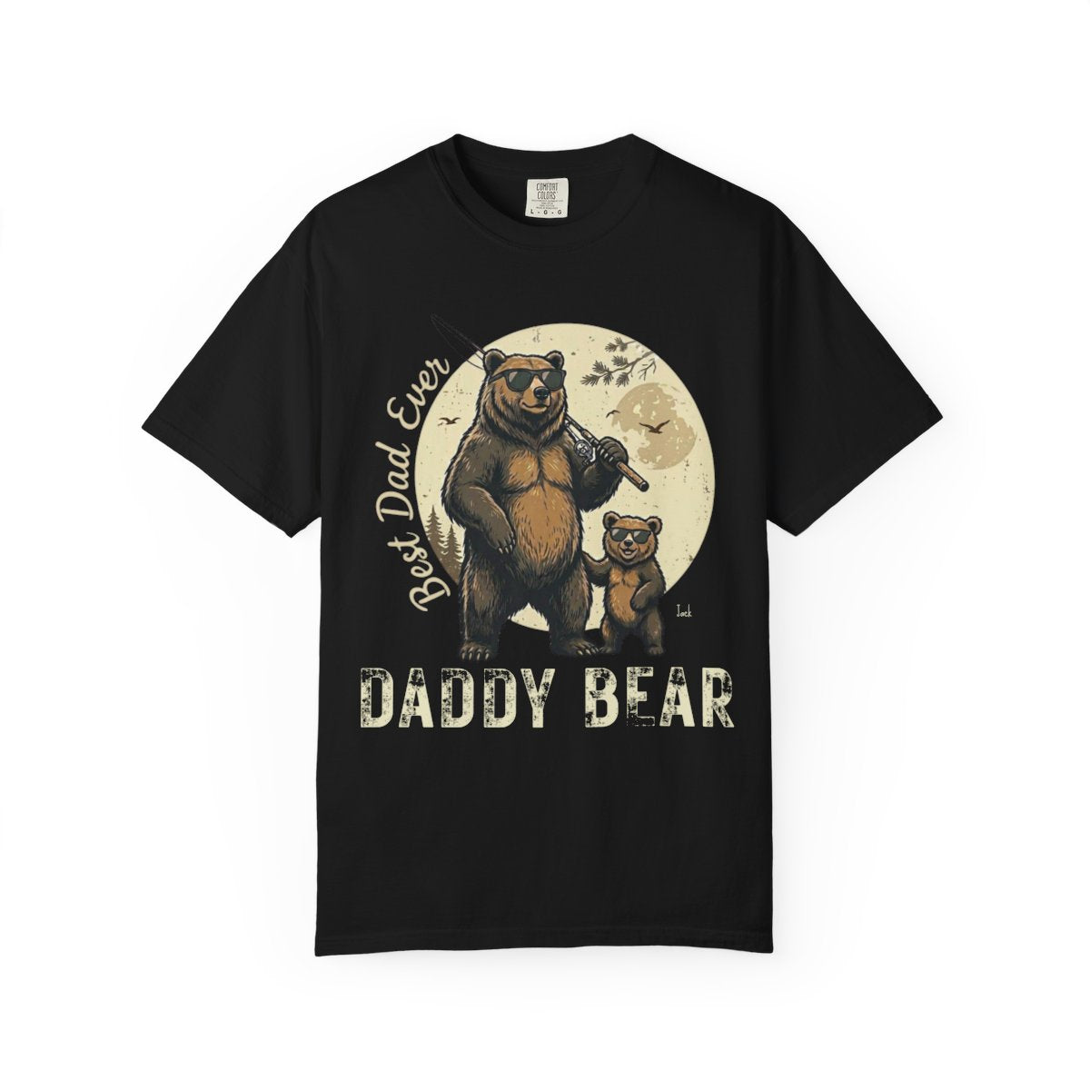 Personalized Daddy Bear Shirt | Custom Dad Bear Tee with Kids Names | Father's Day Gift for Dad | Comfort Colors® 1717