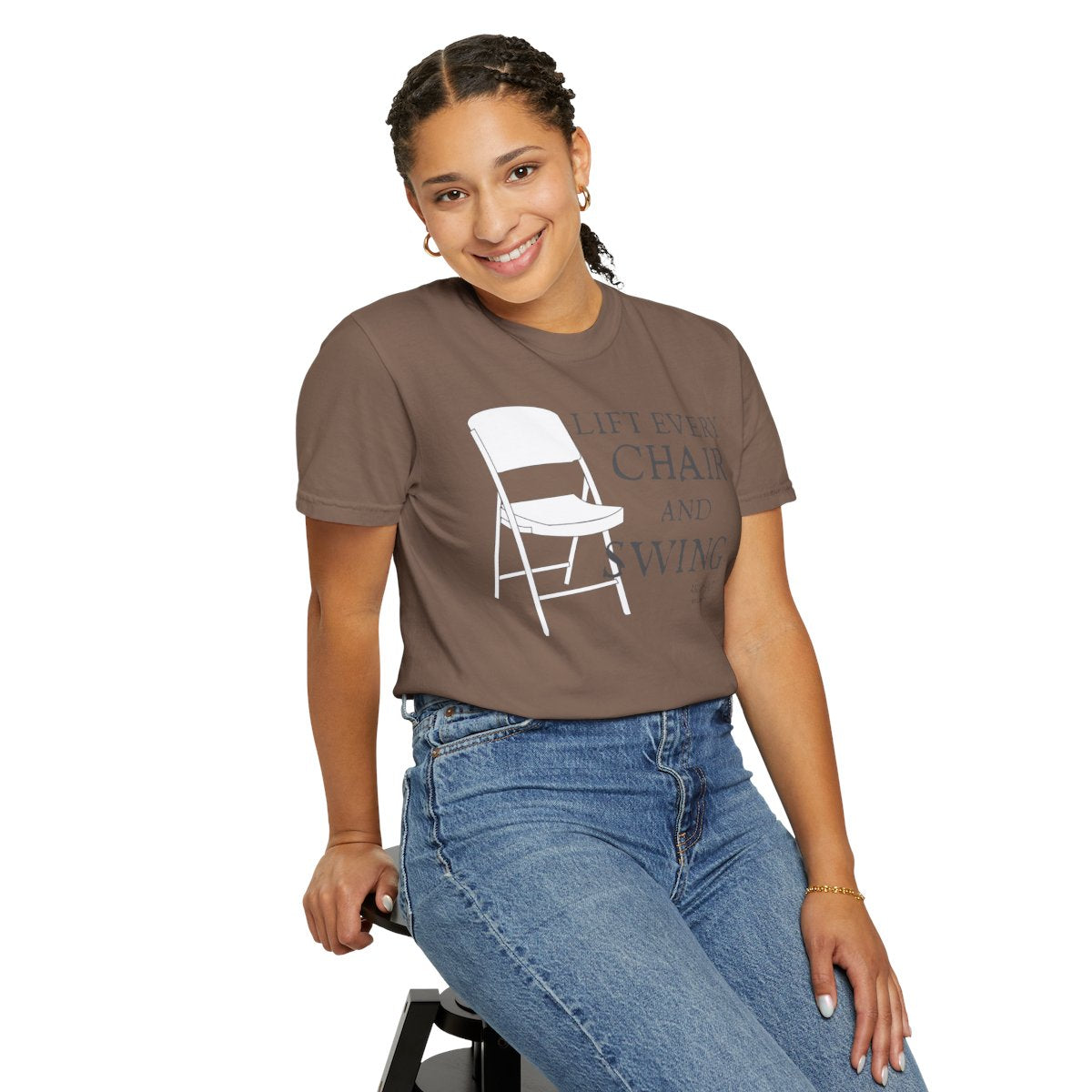 Lift Every Chair and Swing Shirt | Montgomery Riverfront Tribute Tee | Black Culture Humor Shirt | Comfort Colors® 1717