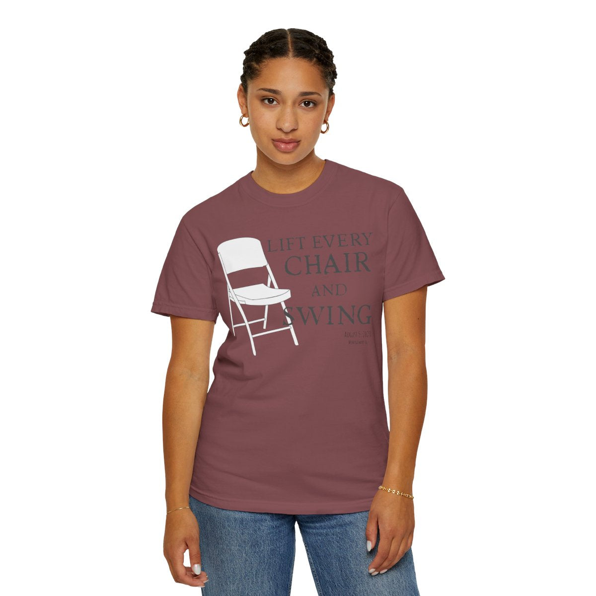 Lift Every Chair and Swing Shirt | Montgomery Riverfront Tribute Tee | Black Culture Humor Shirt | Comfort Colors® 1717