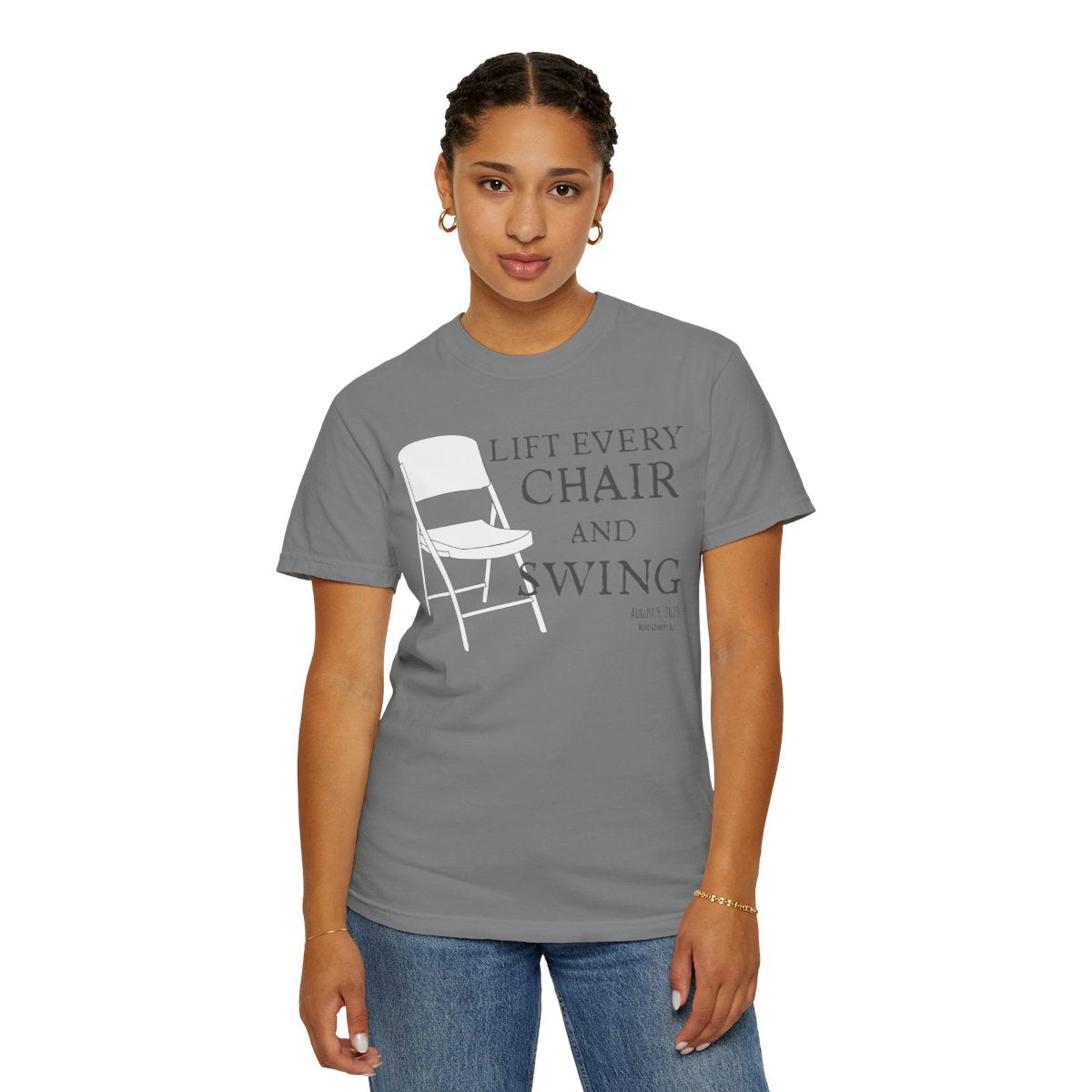 Lift Every Chair and Swing Shirt | Montgomery Riverfront Tribute Tee | Black Culture Humor Shirt | Comfort Colors® 1717
