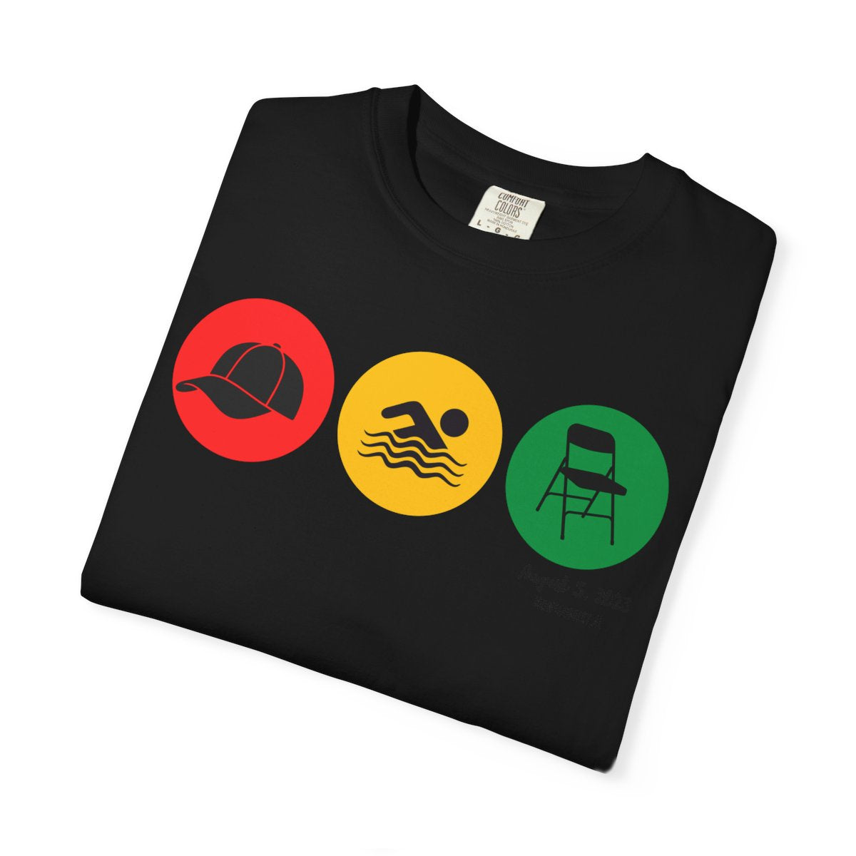Montgomery Riverfront Icons Shirt | Hat Swimmer Chair Tee | Black Culture Unity Shirt | Comfort Colors® 1717