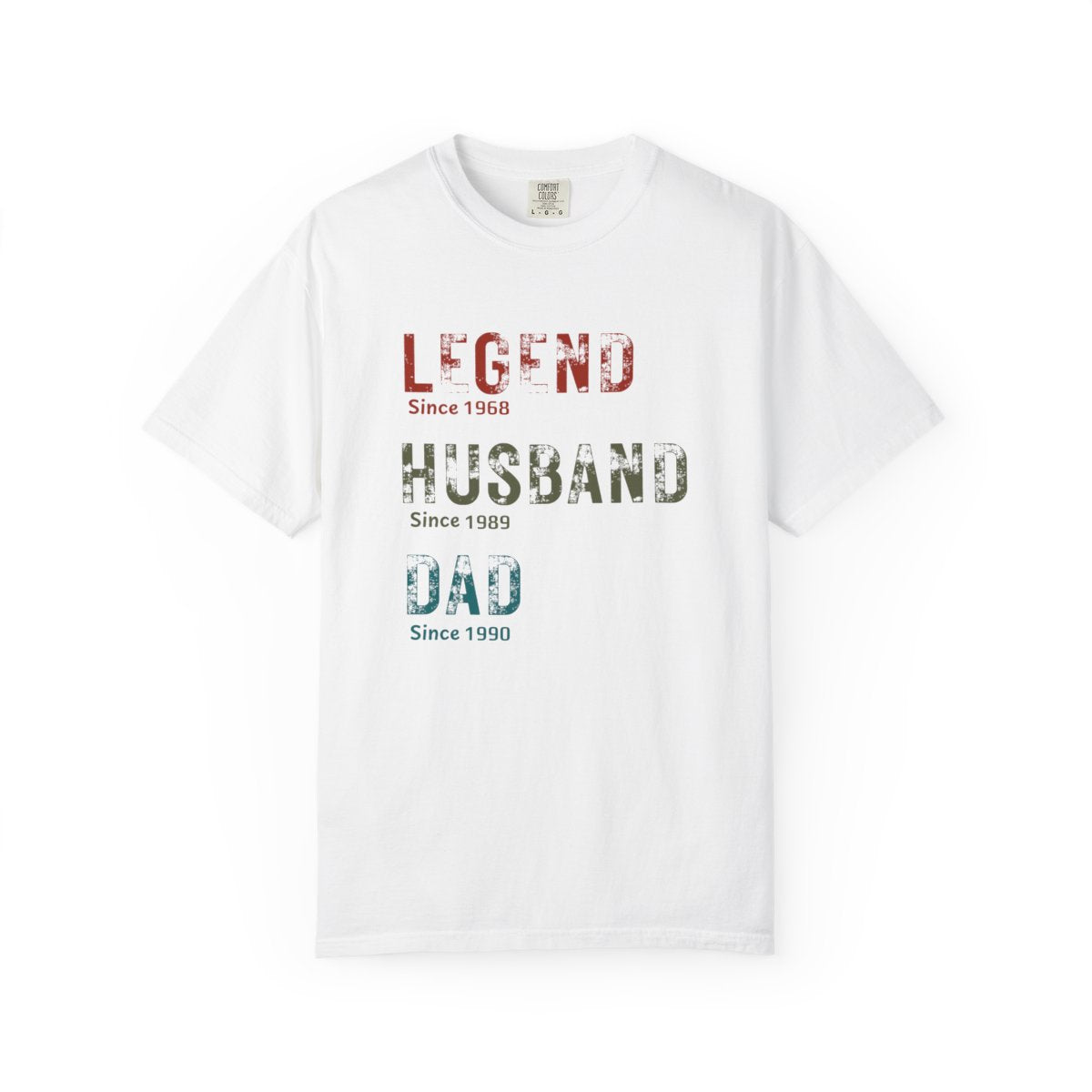 Personalized Legend Husband Dad Shirt | Custom Dad Since Year Tee | Father's Day Gift for Husband | Comfort Colors® 1717