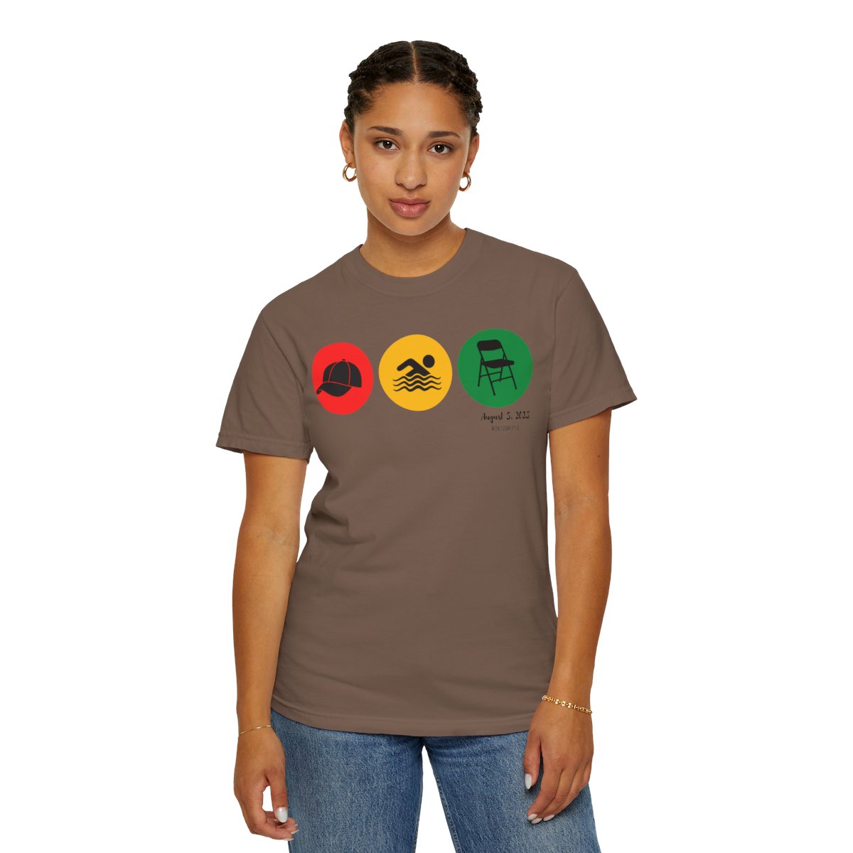 Montgomery Riverfront Icons Shirt | Hat Swimmer Chair Tee | Black Culture Unity Shirt | Comfort Colors® 1717