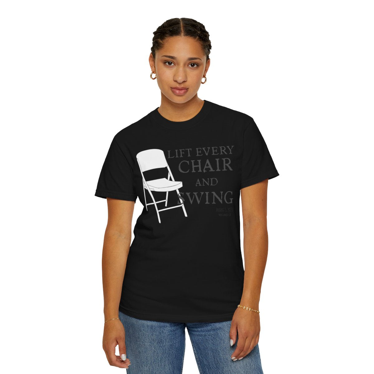 Lift Every Chair and Swing Shirt | Montgomery Riverfront Tribute Tee | Black Culture Humor Shirt | Comfort Colors® 1717