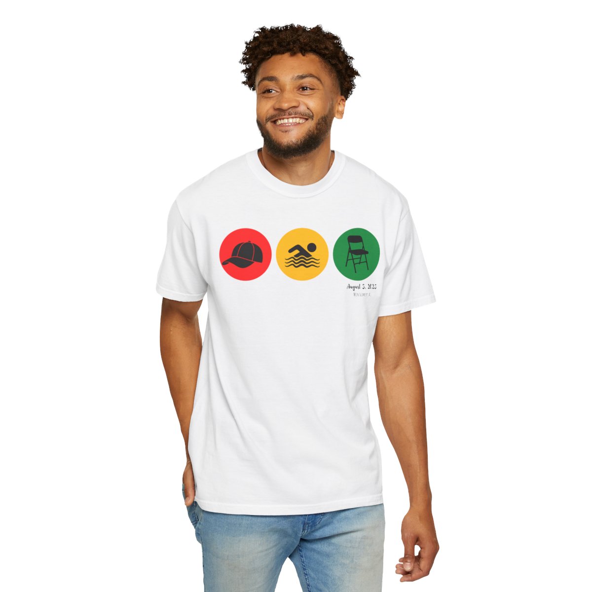 Montgomery Riverfront Icons Shirt | Hat Swimmer Chair Tee | Black Culture Unity Shirt | Comfort Colors® 1717