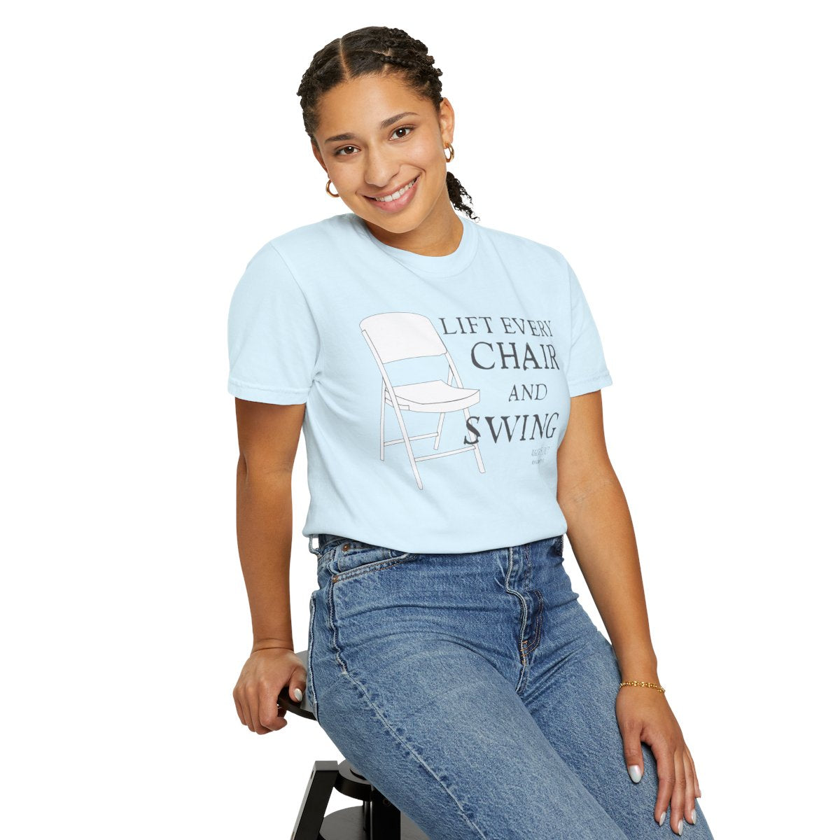 Lift Every Chair and Swing Shirt | Montgomery Riverfront Tribute Tee | Black Culture Humor Shirt | Comfort Colors® 1717