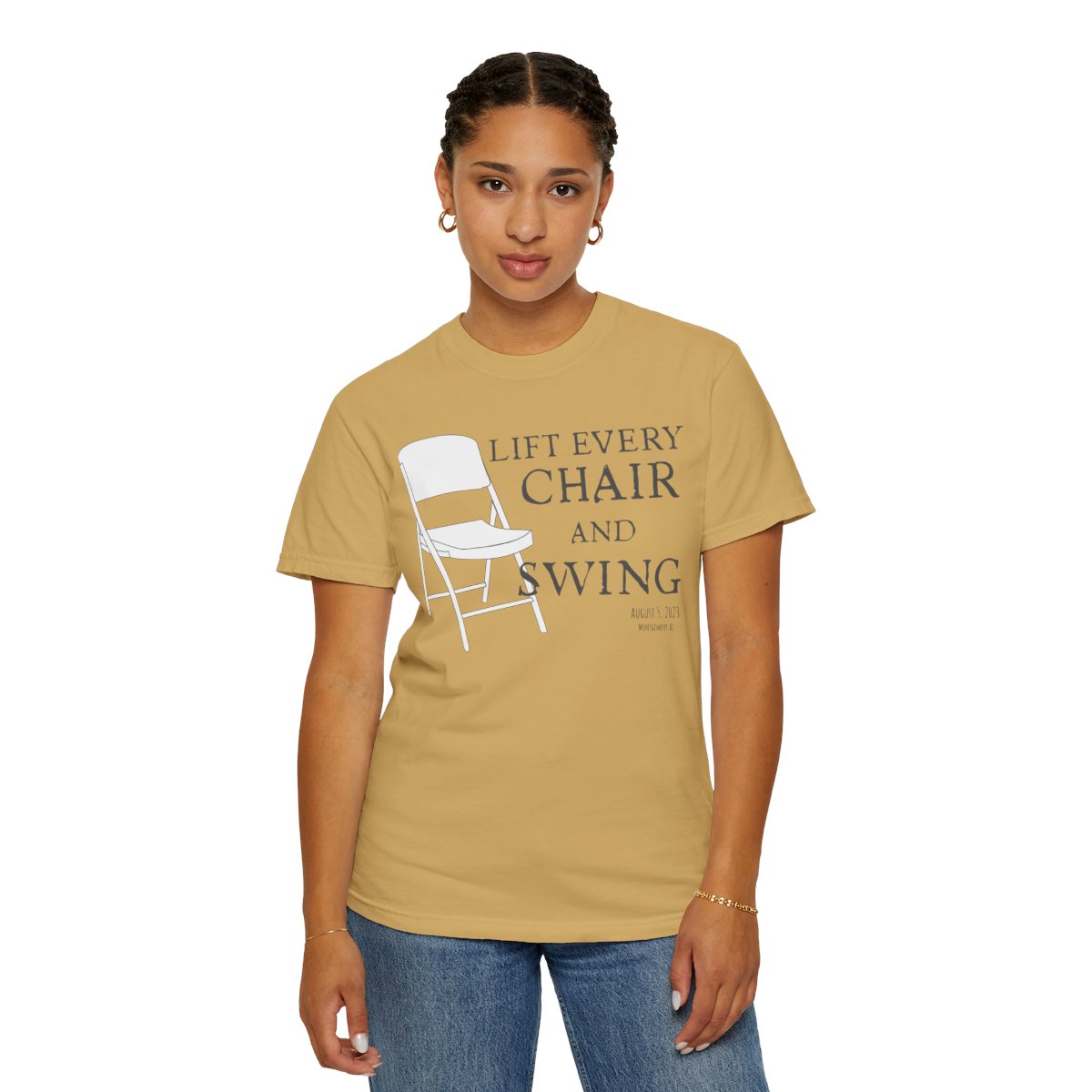 Lift Every Chair and Swing Shirt | Montgomery Riverfront Tribute Tee | Black Culture Humor Shirt | Comfort Colors® 1717