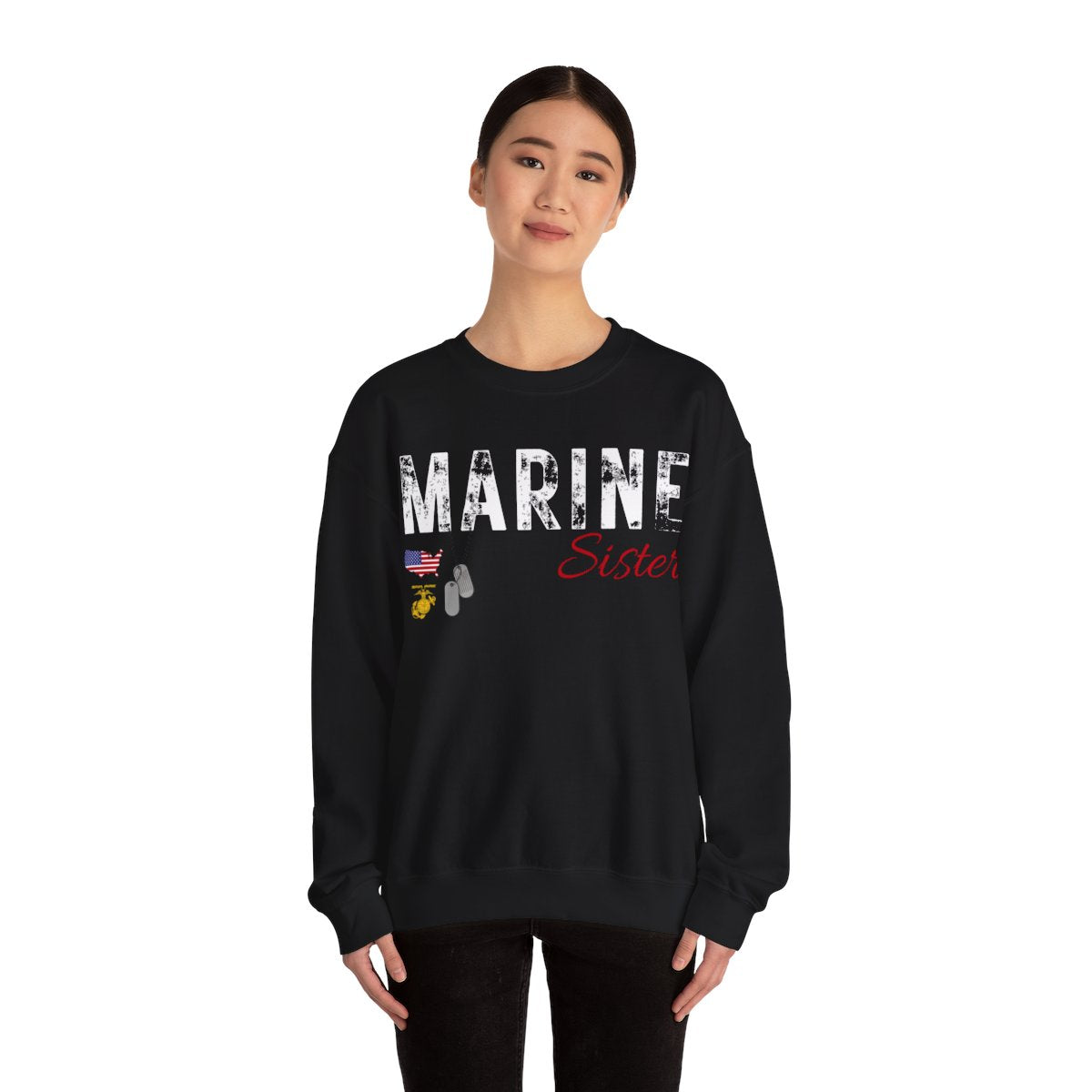 Personalized Marine Family Support Tee, Sweatshirt & Hoodie Collection | Custom Military Apparel for Marine Families