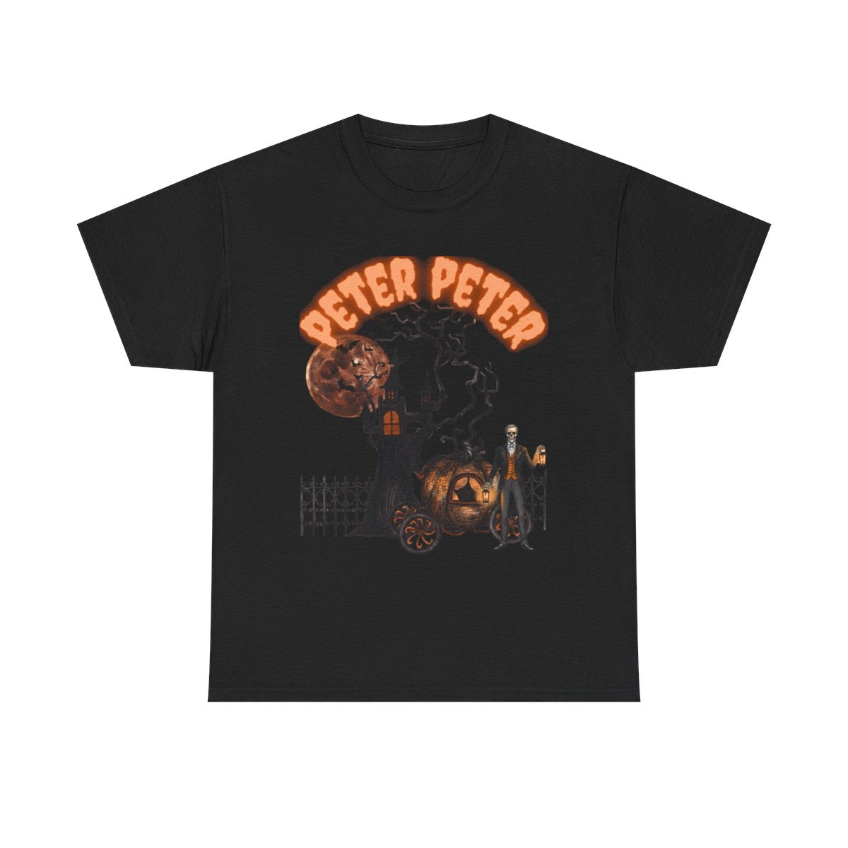 Funny Couples Halloween Shirts | Peter Peter Pumpkin Eater T-Shirts | Vintage Retro Horror Graphic Tees