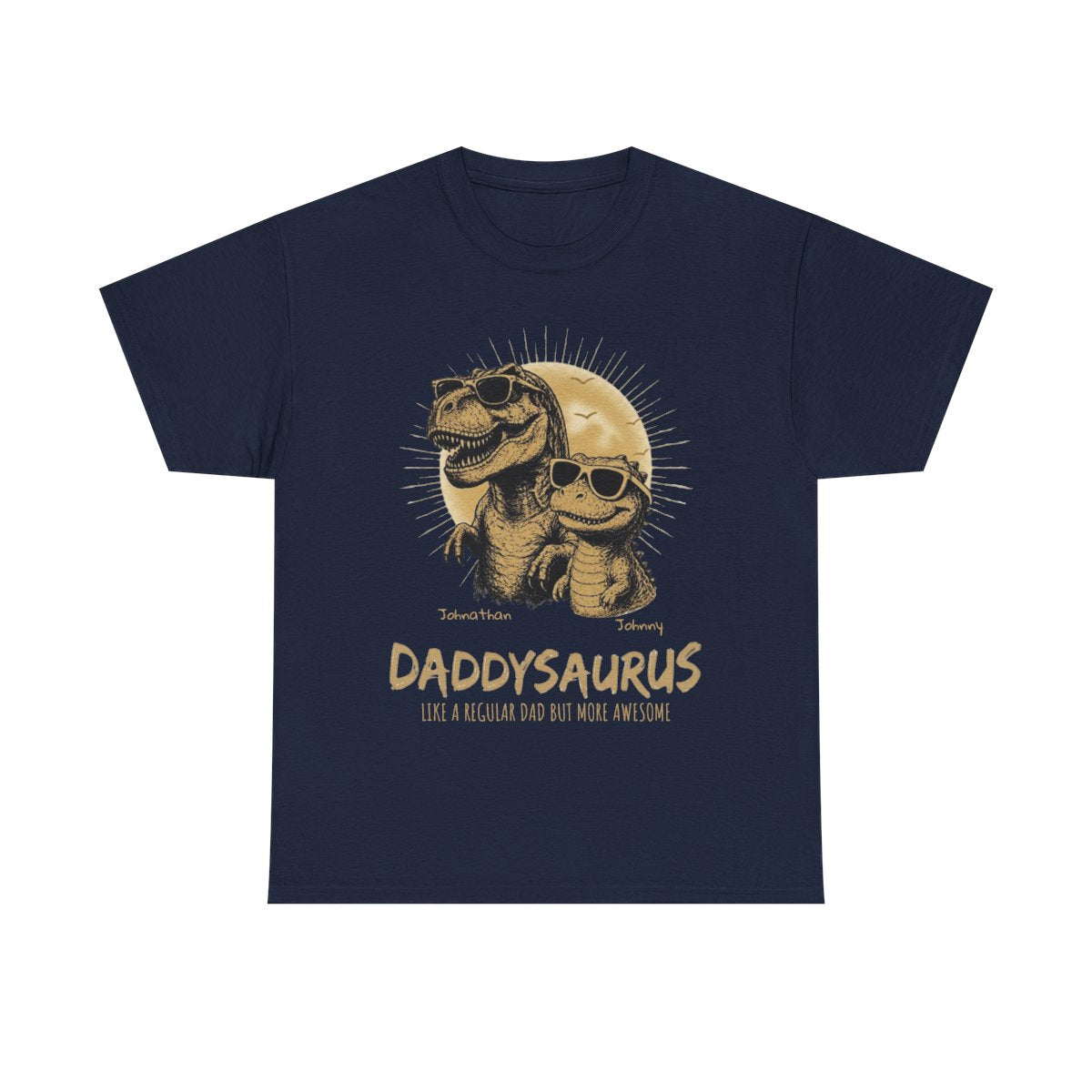 Personalized Daddysaurus Shirt | Custom Dinosaur Dad Tee | Father's Day Gift from Kids | Personalized Dad Shirt | Gildan® 5000