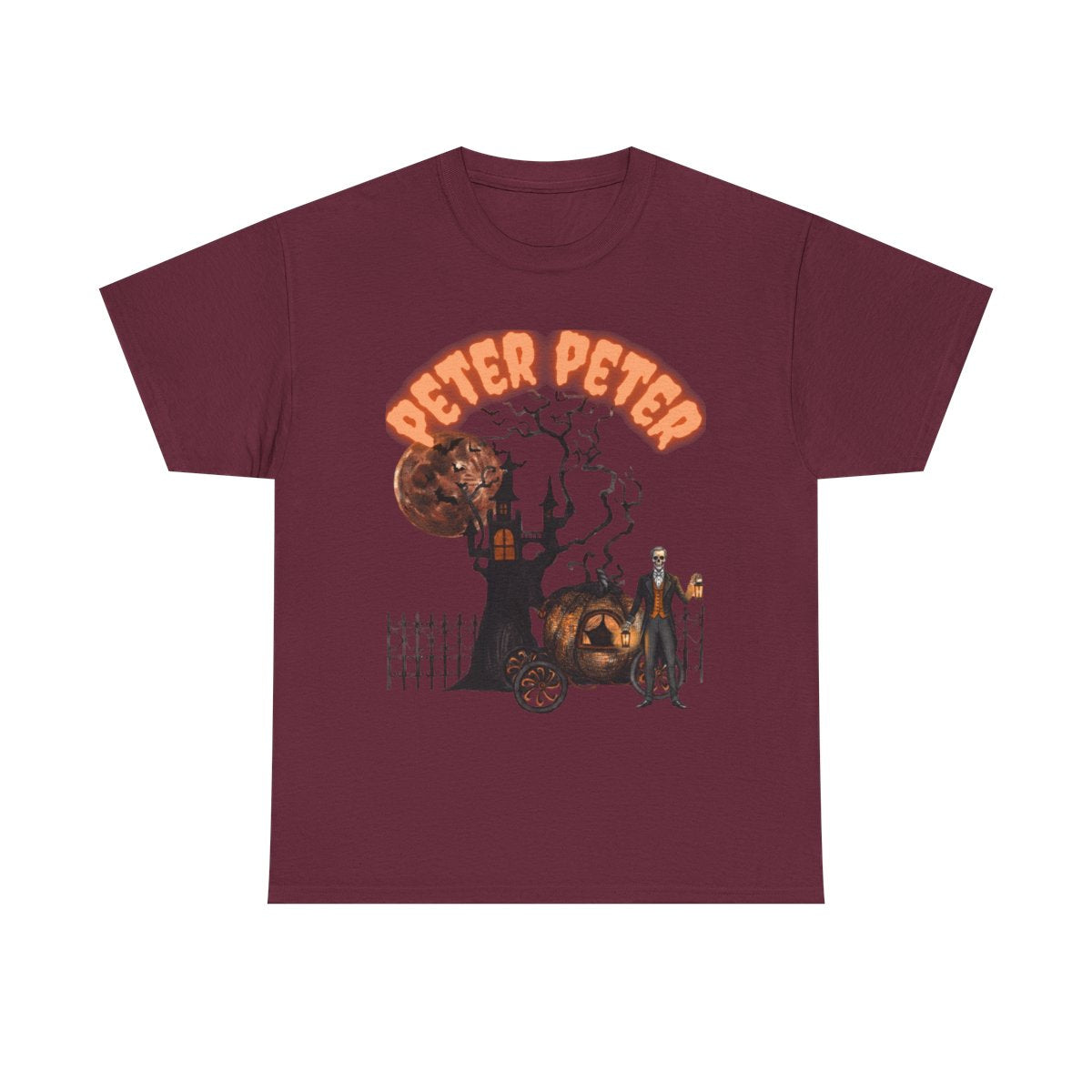 Funny Couples Halloween Shirts | Peter Peter Pumpkin Eater T-Shirts | Vintage Retro Horror Graphic Tees