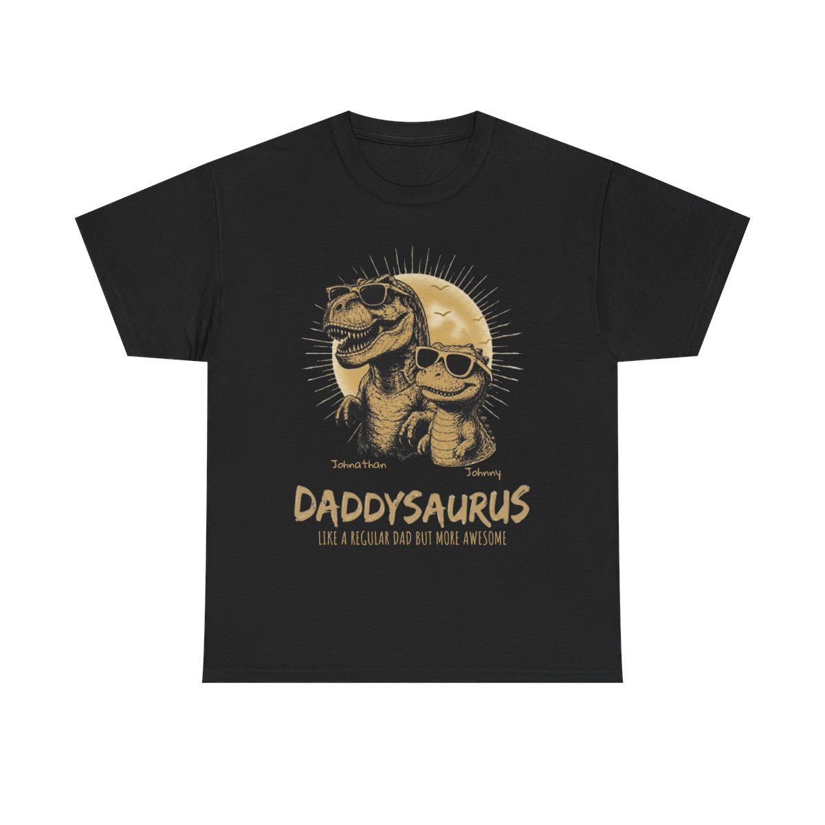 Personalized Daddysaurus Shirt | Custom Dinosaur Dad Tee | Father's Day Gift from Kids | Personalized Dad Shirt | Gildan® 5000